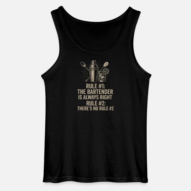 Bartender Always Right - Gildan Men’s Tank Top - black