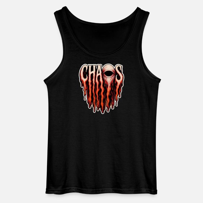 Chaos – Gotisches Horror-Design - Gildan Männer Tank Top - Schwarz
