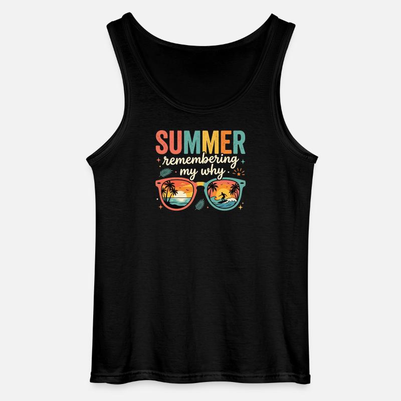 Summer Remembering My Why - Gildan Men’s Tank Top - black