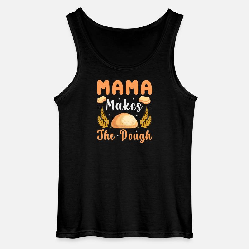 Mama Backt Den Teig - Gildan Männer Tank Top - Schwarz