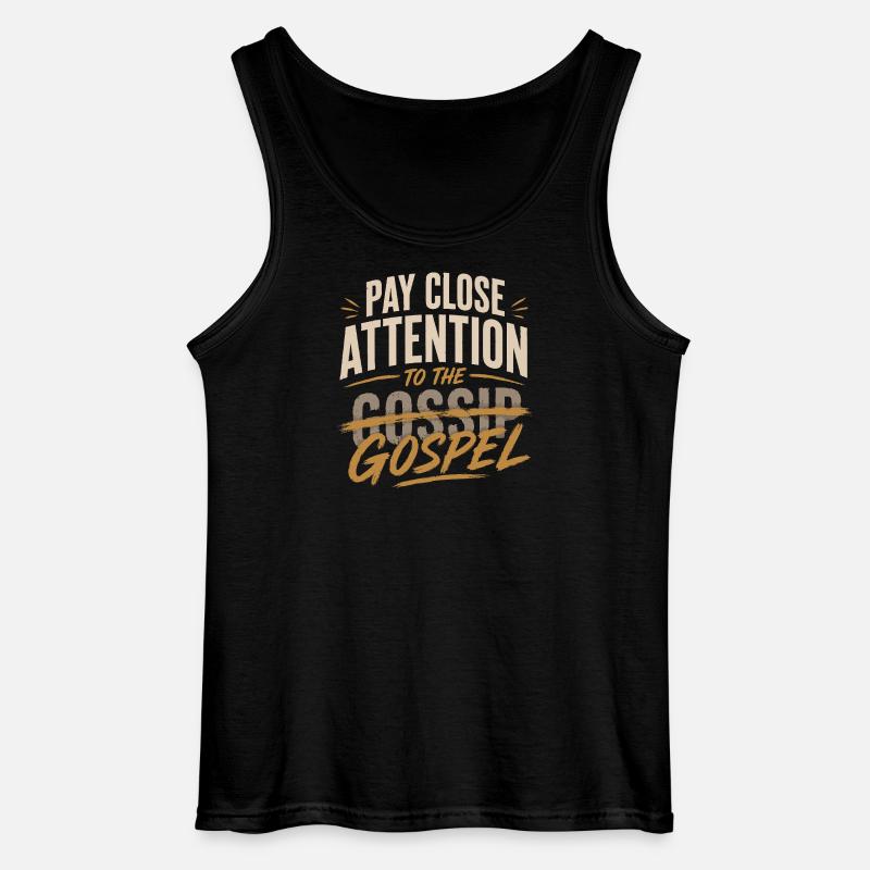 Hör nicht auf den Klatsch - Gildan Männer Tank Top - Schwarz