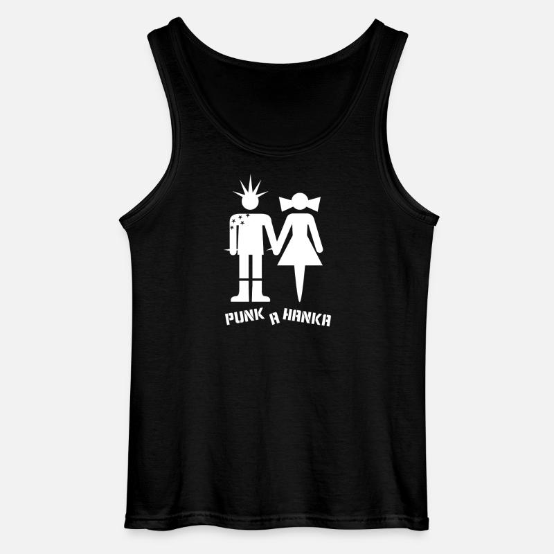 PUNK A HANKA - Gildan Männer Tank Top - Schwarz
