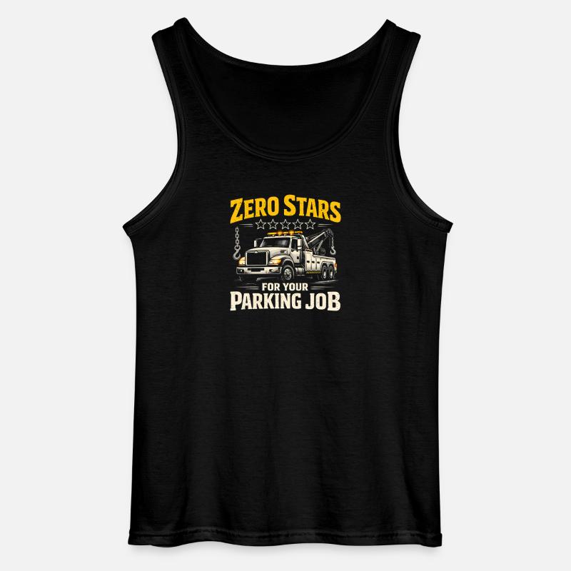 Null Sterne fürs Parken | Abschleppdienst - Gildan Männer Tank Top - Schwarz