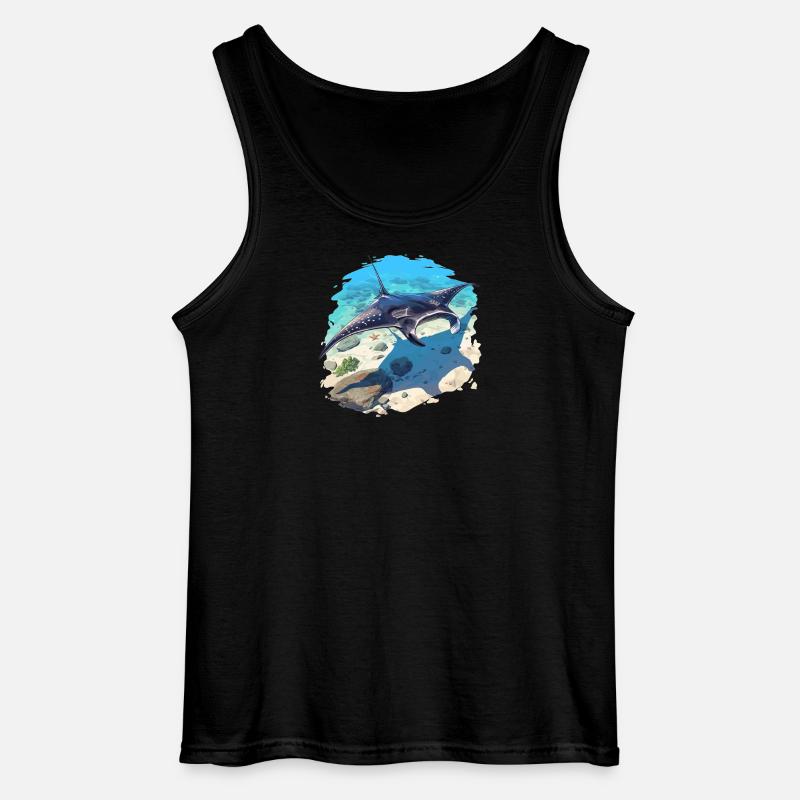 Rays Manta Rays - Gildan Men’s Tank Top - black