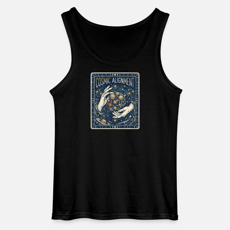 Cosmic Alignment - Gildan Männer Tank Top - Schwarz