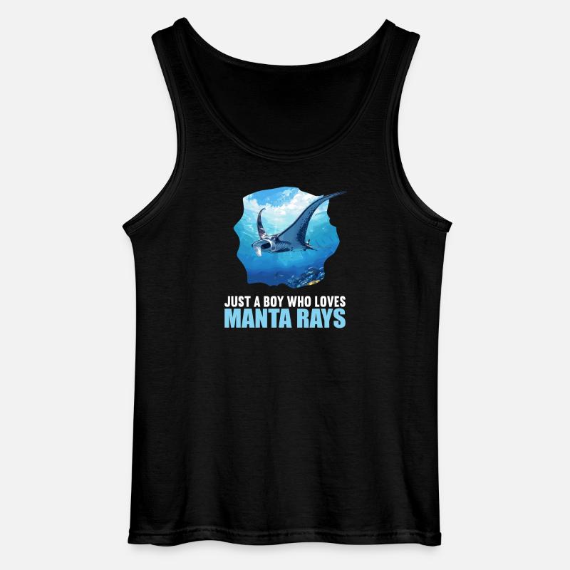 Rochen Mantarochen - Gildan Männer Tank Top - Schwarz