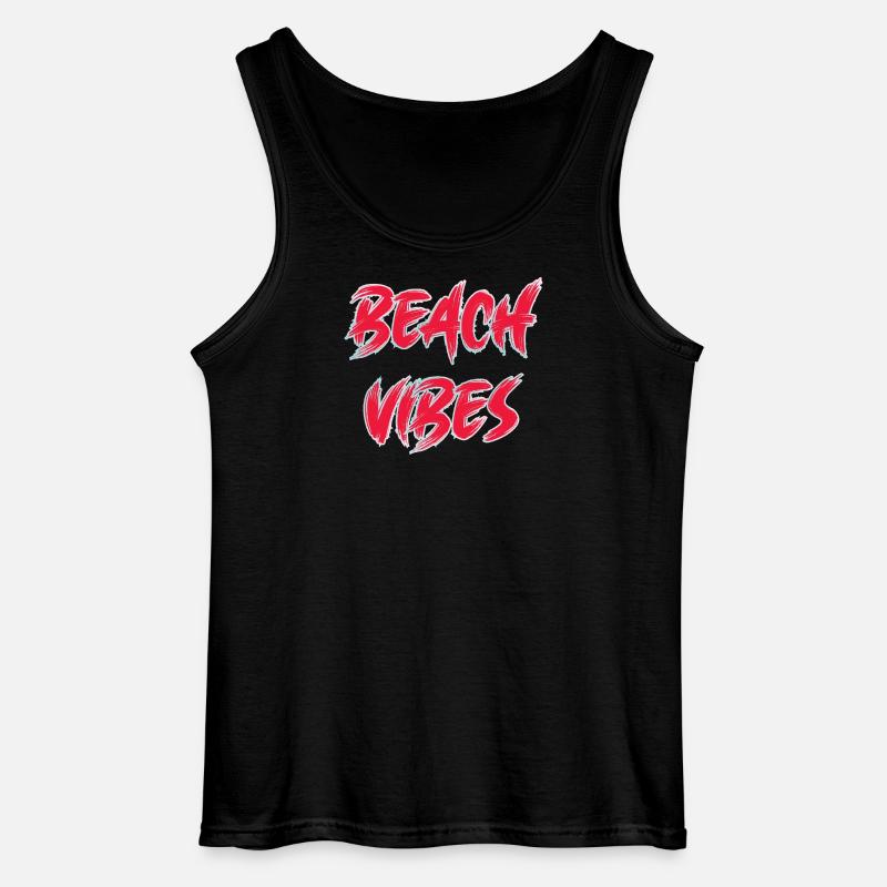 Beach Vibes - Gildan Männer Tank Top - Schwarz