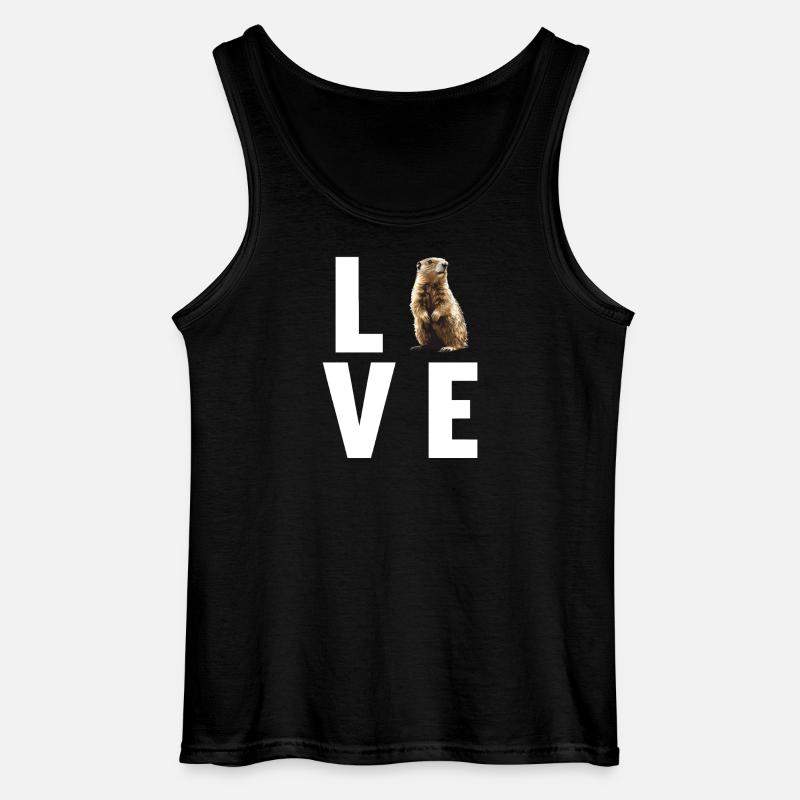 Murmeltiere Murmeltier - Gildan Männer Tank Top - Schwarz