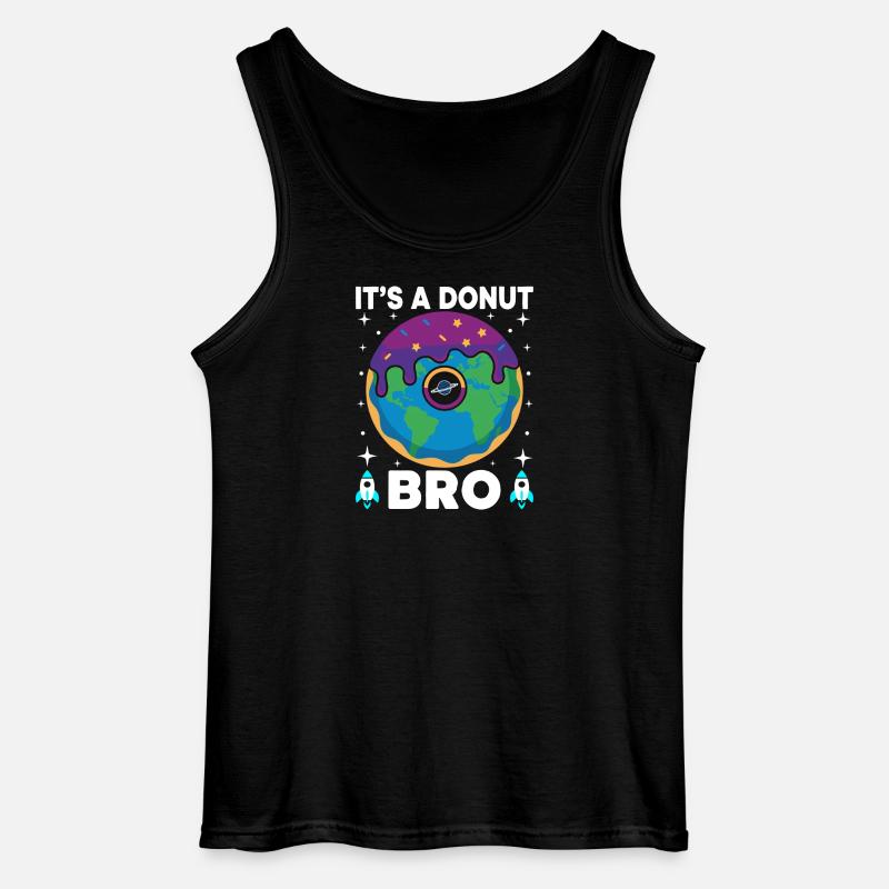 Donut Erde Bro Flacherde Flatearth Schwurbel - Gildan Männer Tank Top - Schwarz