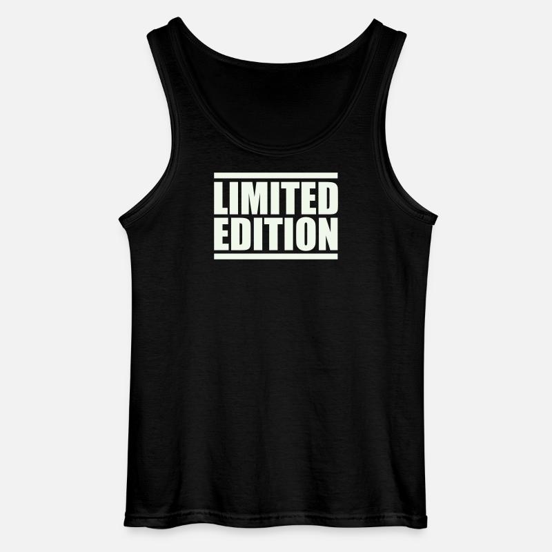 Limitierte Auflage Großbuchstaben - Gildan Männer Tank Top - Schwarz