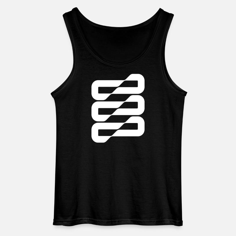 Flowwave-Stripes Abstract - Gildan Männer Tank Top - Schwarz