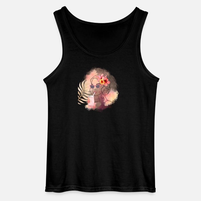Tropic Mood Summer Design - Gildan Männer Tank Top - Schwarz