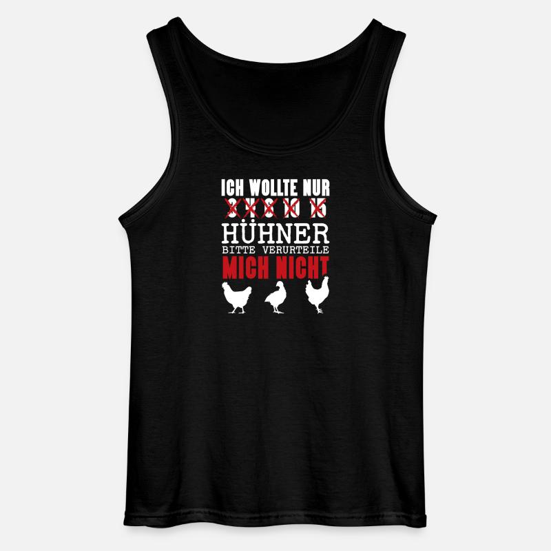 Hühnerflüsterer Huhn Hühnerhalter Hühner - Gildan Männer Tank Top - Schwarz
