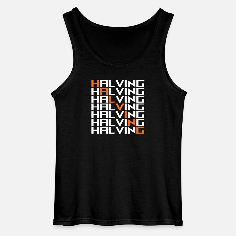 Halving Bitcoin - Gildan Männer Tank Top - Schwarz