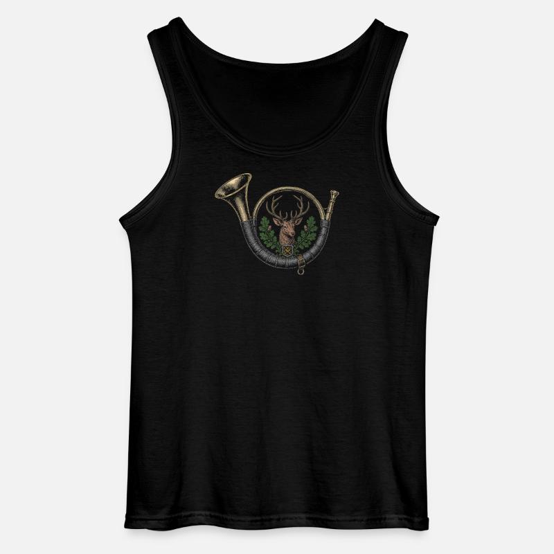 bugle - Gildan Men’s Tank Top - black
