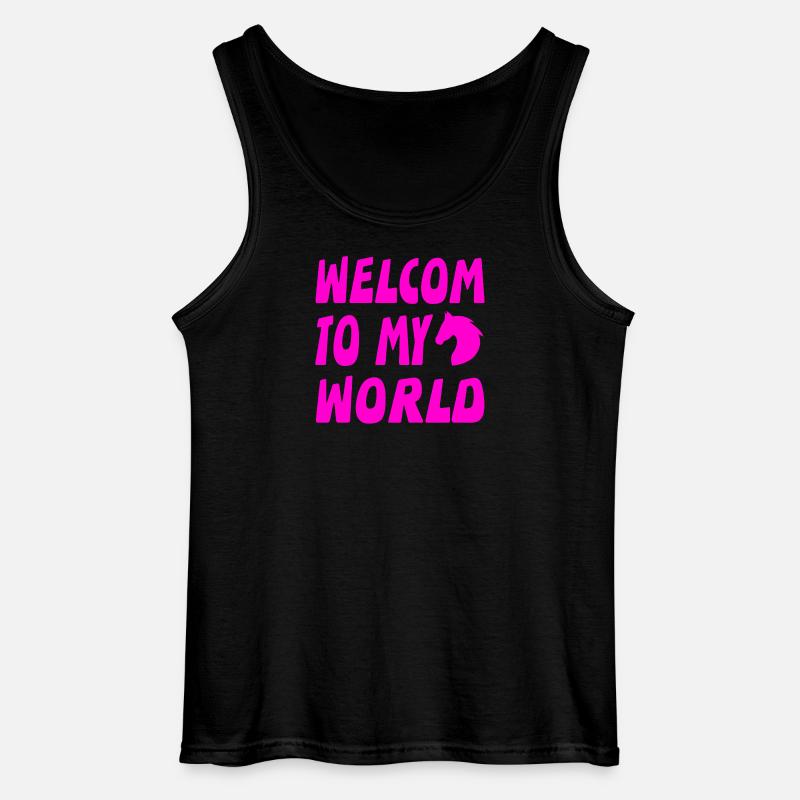 Pferde - Gildan Männer Tank Top - Schwarz