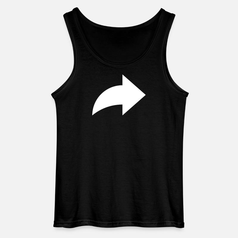 Pfeil, share - Gildan Männer Tank Top - Schwarz