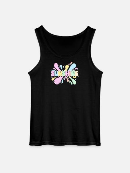 Sunshine Splash - Gildan Men’s Tank Top - black