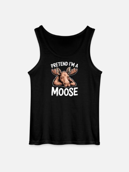 Moose Sayings Moose Funny Moose Gift - Gildan Men’s Tank Top - black