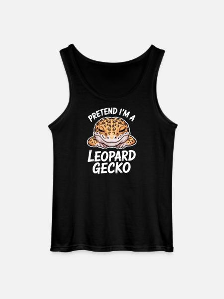Leopardgecko Sprüche Lustige Leopardgecko Geschenk - Gildan Männer Tank Top - Schwarz