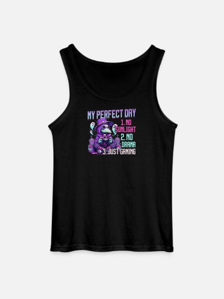 Pastel Goth Soft Goth Gaming Gamer - Gildan Men’s Tank Top - black