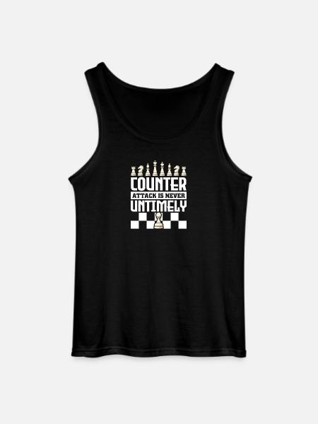Chess Chess Player Chessboard - Gildan Men’s Tank Top - black