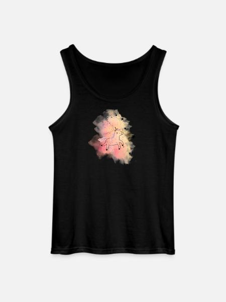 Pastellunicorn Sternenstaub - Gildan Männer Tank Top - Schwarz