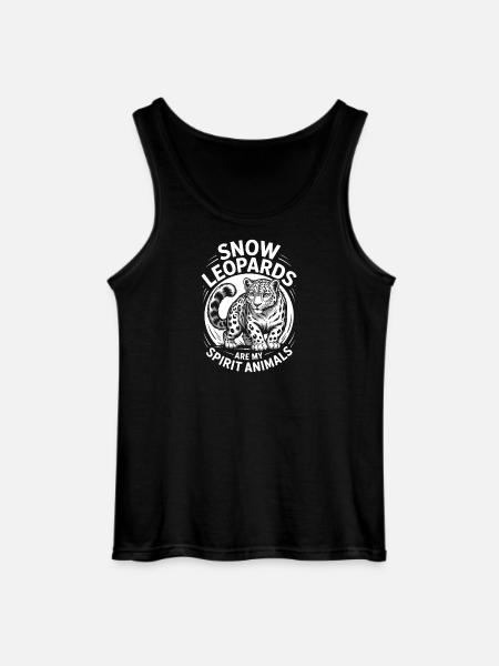 Schneeleopard Sprüche Süßes Schneeleopard Geschenk - Gildan Männer Tank Top - Schwarz