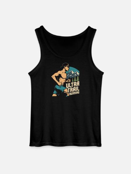 Ultra Trail Running  - Gildan Men’s Tank Top - black