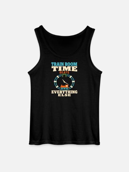 Zugzimmer Modellbahn Modellbahn Papa Geschenk - Gildan Männer Tank Top - Schwarz