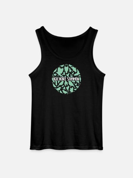 Vogelsilhouetten Vogelstimmen - Gildan Männer Tank Top - Schwarz