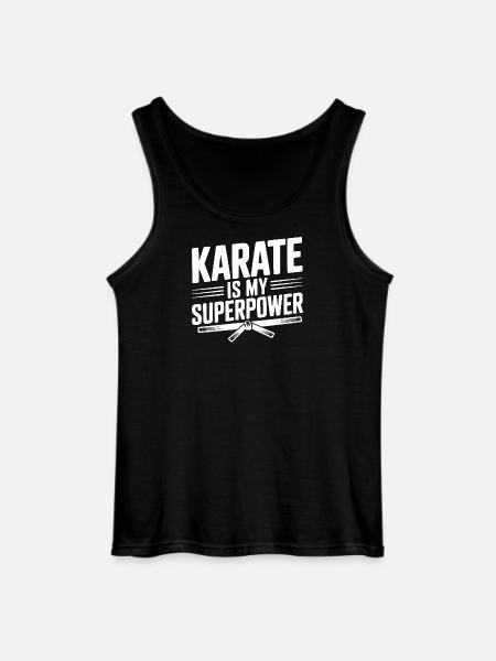 Karate Is My Superpower - Gildan Men’s Tank Top - black