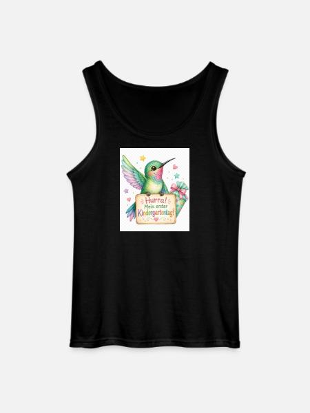 Hurra: Erster Kindergartenstart - Gildan Männer Tank Top - Schwarz