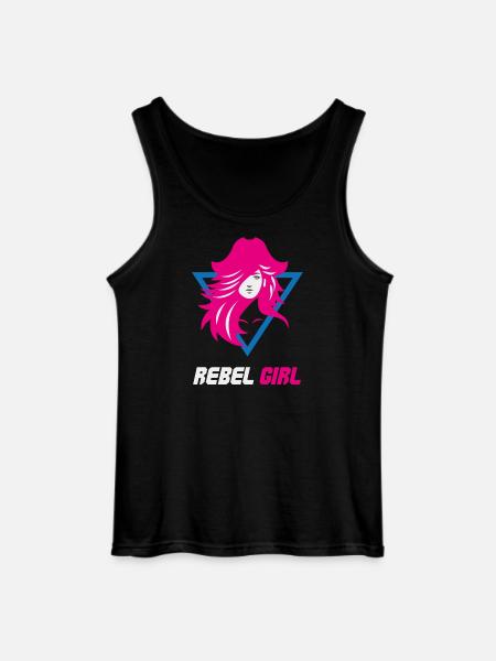 Rebel Girl Baddie Power - Gildan Men’s Tank Top - black