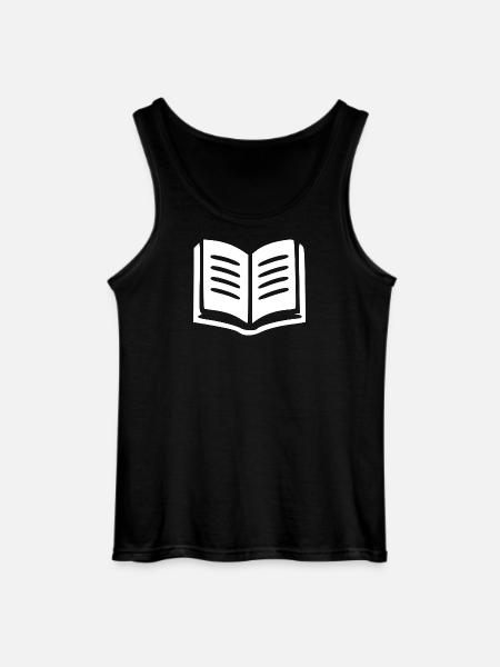 Book Books Reading Gift - Gildan Men’s Tank Top - black