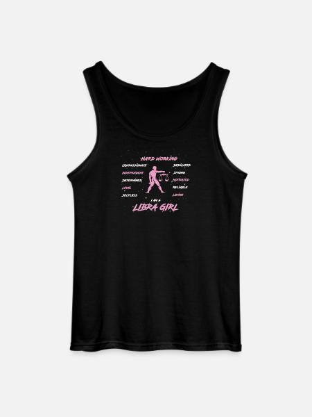 Zodiac sign Libra - Gildan Men’s Tank Top - black