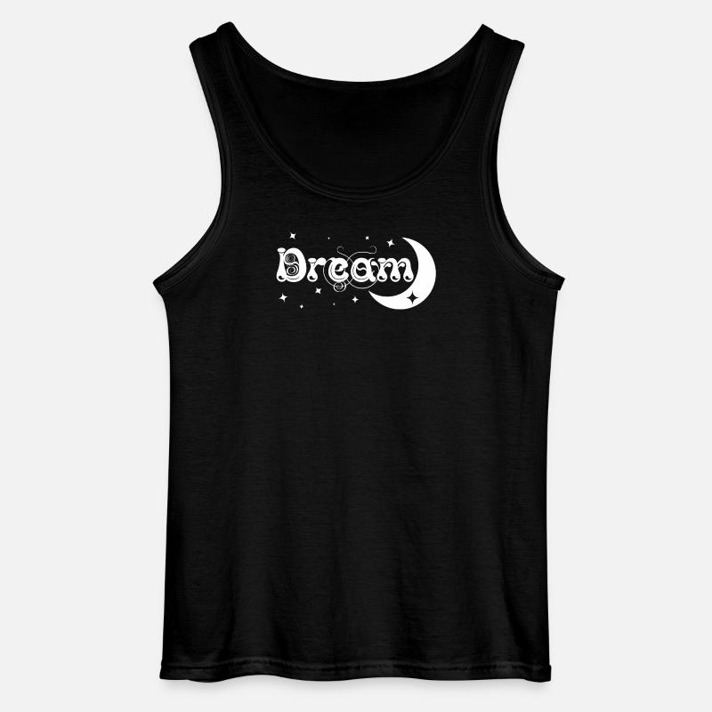 Dream / Traum - Gildan Männer Tank Top - Schwarz