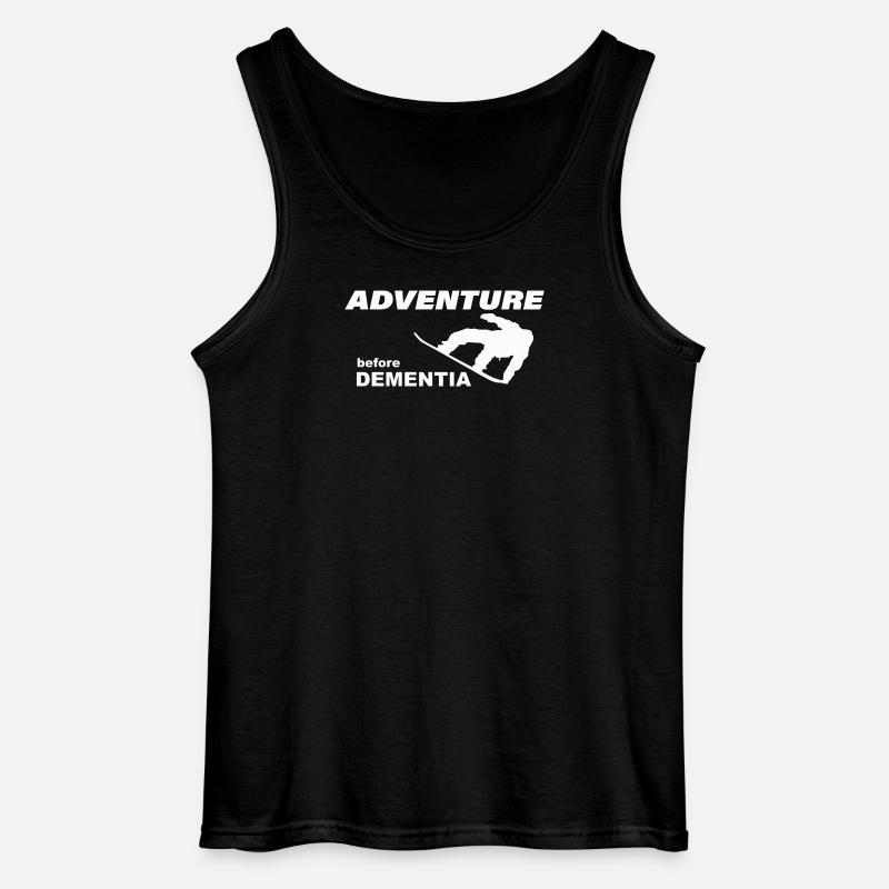 SNOWBOARD ADVENTURE - Gildan Männer Tank Top - Schwarz