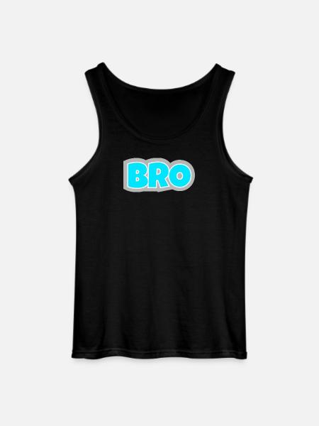 BRO - das Statement für echte Freundschaft-Vibes. - Gildan Männer Tank Top - Schwarz