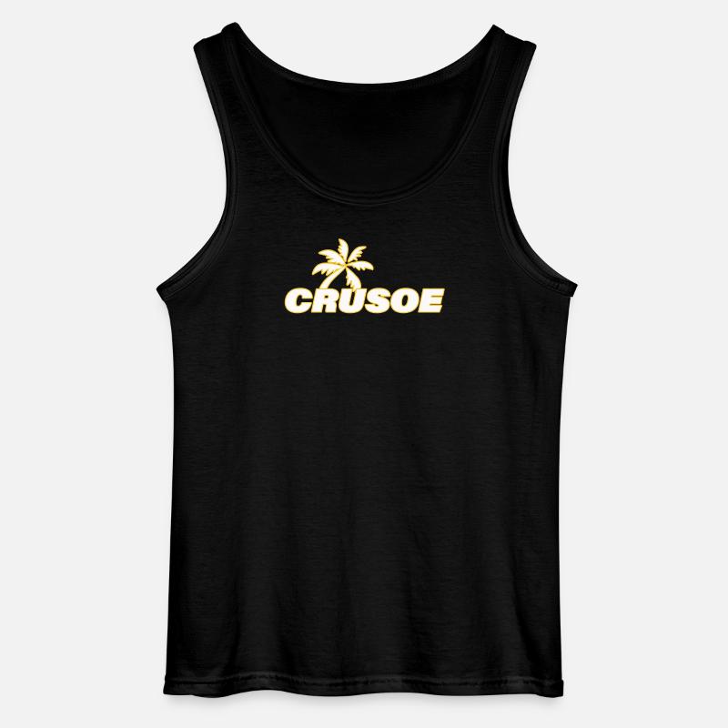 CRUSOE - Gildan Männer Tank Top - Schwarz