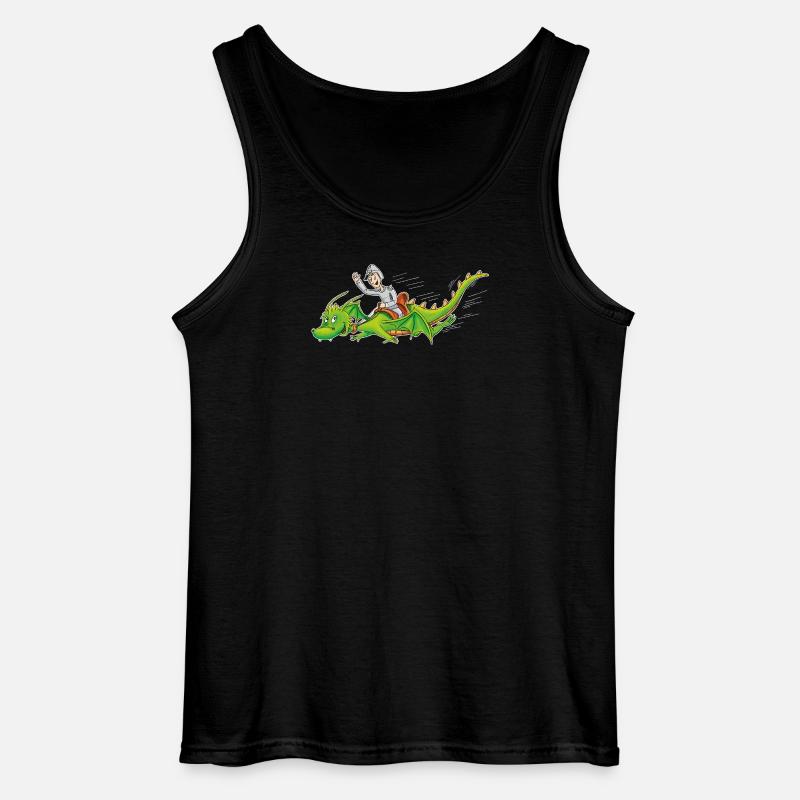 Drachenritter - Gildan Männer Tank Top - Schwarz