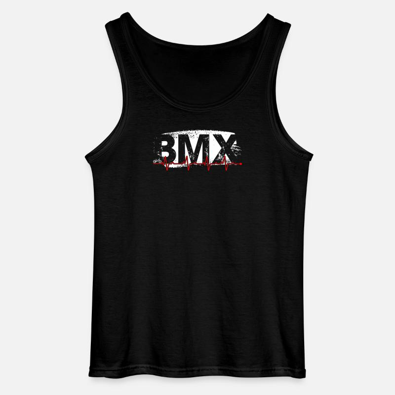 BMX Pulse Graffiti - Gildan Männer Tank Top - Schwarz