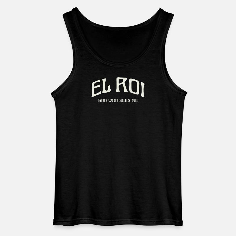 EL ROI Gott, der mich sieht. - Gildan Männer Tank Top - Schwarz