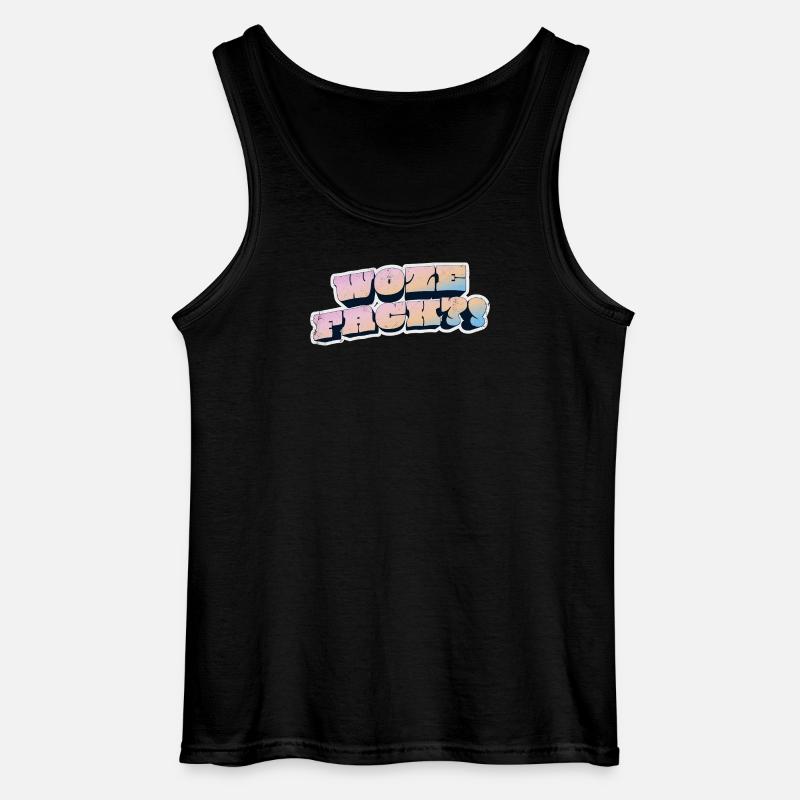 Wow Face Pastel Graffiti Style - Débardeur Gildan Homme - noir