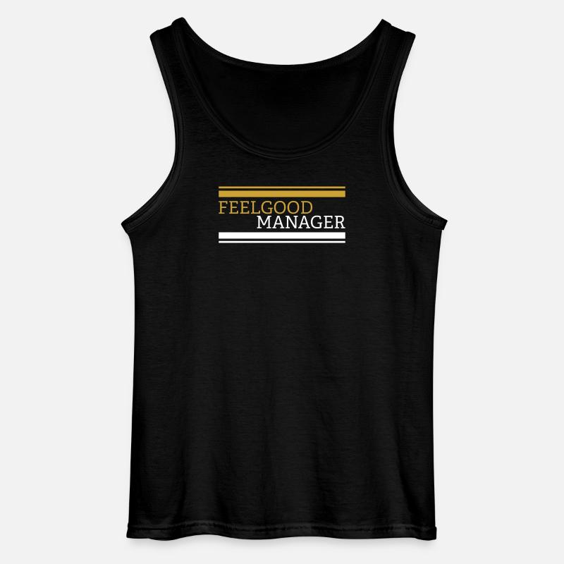 Feelgood manager tshirt - Gildan Männer Tank Top - Schwarz