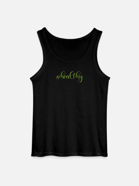 #healthy - Gildan Men’s Tank Top - black