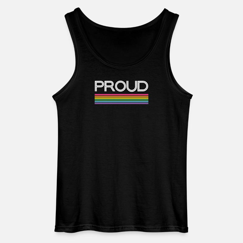 Pride Month LGBT - Stolz! - Gildan Männer Tank Top - Schwarz