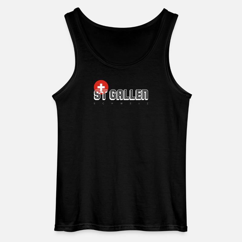 St. Gallen - Gildan Männer Tank Top - Schwarz