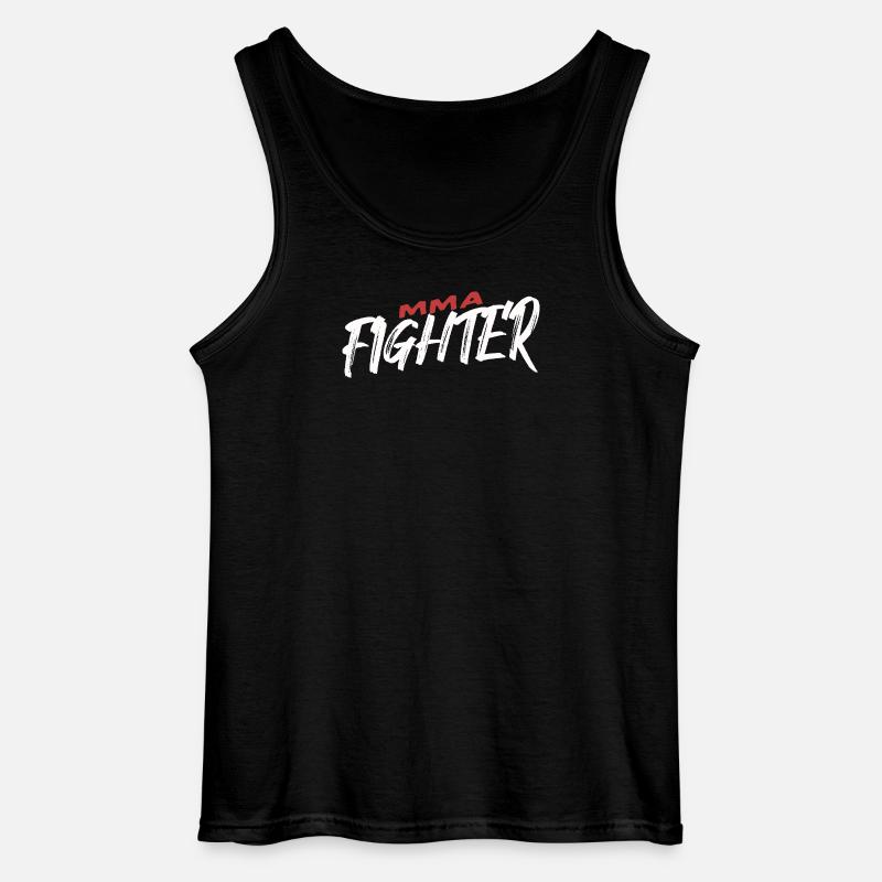 MMA Fighter Power Statement - Gildan Männer Tank Top - Schwarz