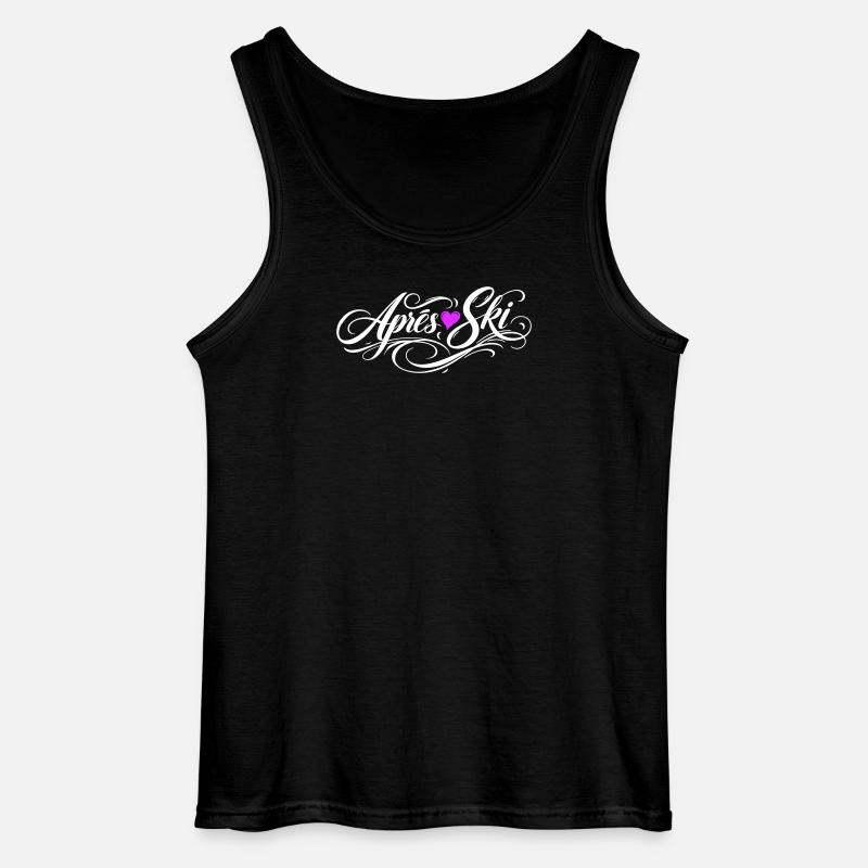 Apres Ski Herz Liebe - Gildan Männer Tank Top - Schwarz